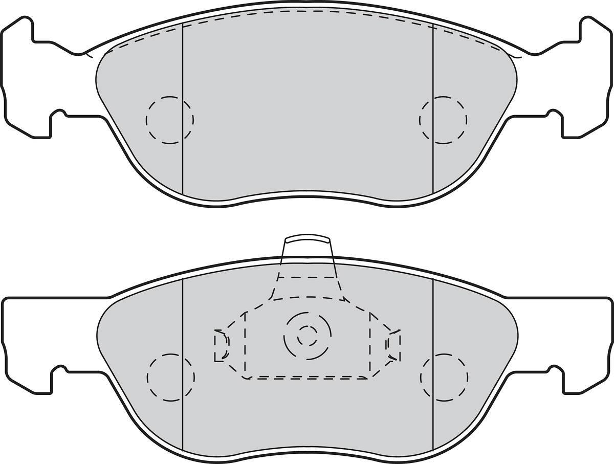 Jeu de 4 plaquettes de frein VALEO ref. 302104